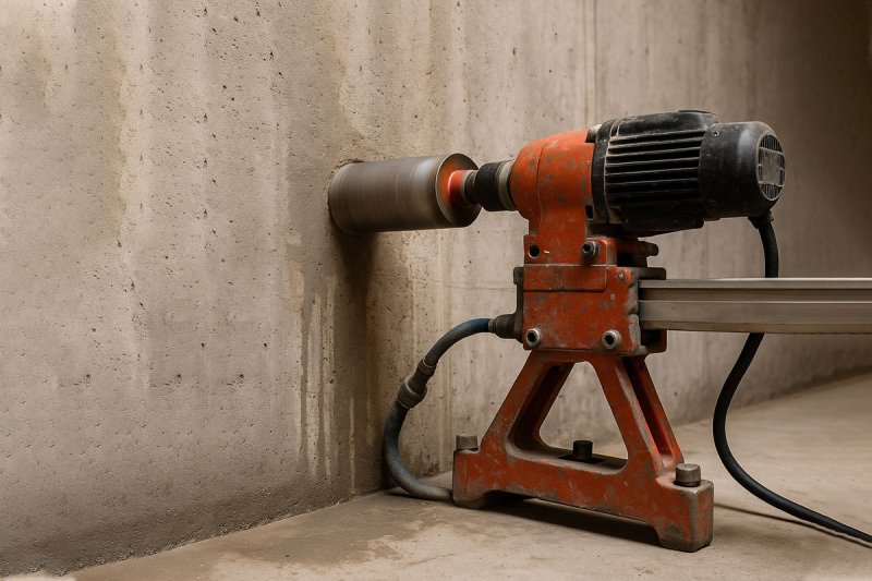 Betonda Elmaslı Delme